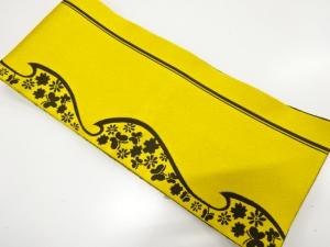蝶に花模様織り出し　浴衣帯